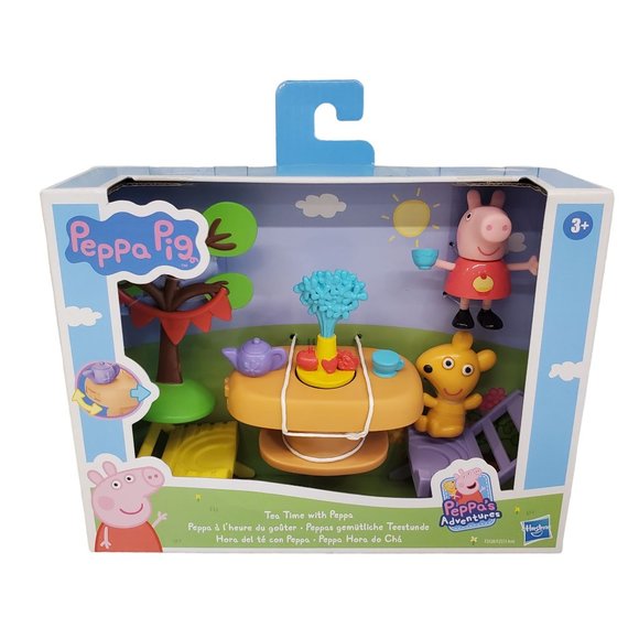 Peppa Pig Tea Time with Peppa Playset Peppa's Adventures Peppa Pig Tea Party Set - Picture 2 of 10